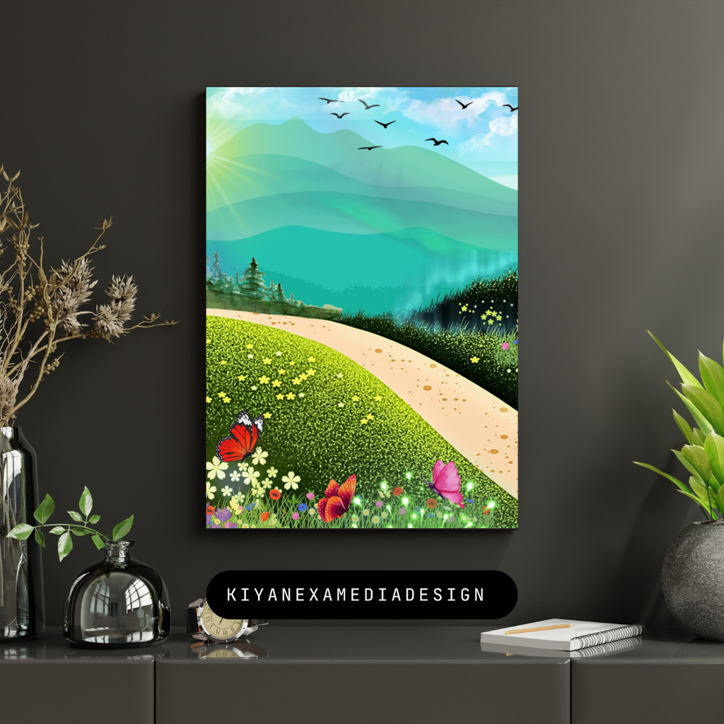 Sunlit Nature Path Wall Art | Digital Download Print